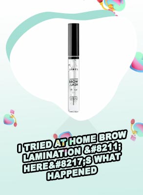 Brow lamination from home