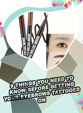 Brown tattoo eyebrows
