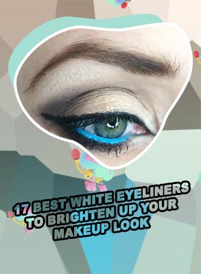 Eye makeup with white eyeliner