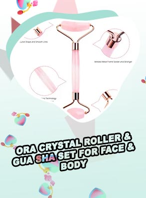 Face roller and gua sha set