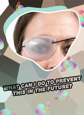 Hard vented eye patch