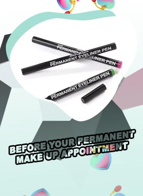 Semi permanent eyeliner dye